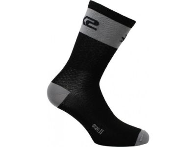 SIXS Short Logo socks, black/grey