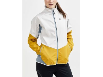 CRAFT CORE Glide női kabát, szürke/sárga