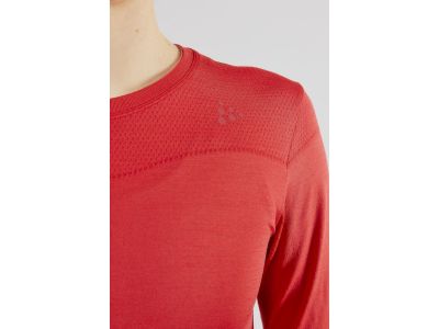 Damska koszulka T-shirt Craft Fuseknit Comfort w kolorze czerwonym