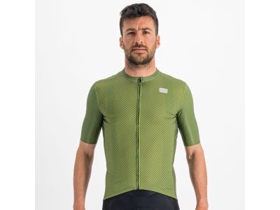 Tricou Sportful Checkmate, galben-verde/albastru