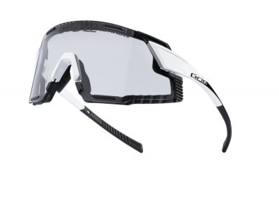 Okulary FORCE Grip białe, soczewki fotochromeowe