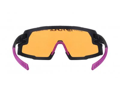 FORCE Grip Brille, schwarz/pink, lila Kontrastglas