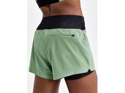 Craft ADV Essence 2in1 women&#39;s shorts, green