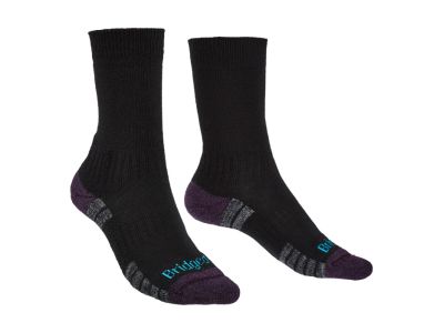 Bridgedale HIKE LW MP BOOT dámske ponožky, black/purple