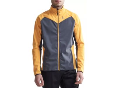 Craft Glide jacket, grey/yellow