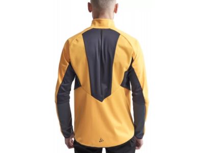 Craft Glide jacket, grey/yellow