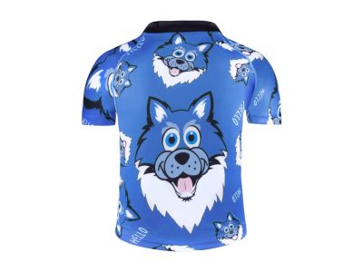 Koszulka rowerowa dziecięca FORCE Wolfie, niebieska