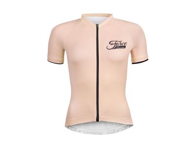 Damska koszulka rowerowa FORCE Charm Lady w kolorze nude
