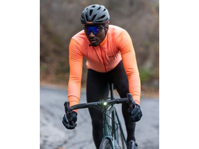 Koszulka rowerowa Santini COLORE PURO, pomarańczowa fluo