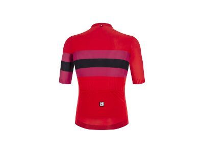 Santini Ecosleek Bengal dres, červená/černá/růžová