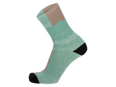 Santini Optic ponožky, aqua/zelená
