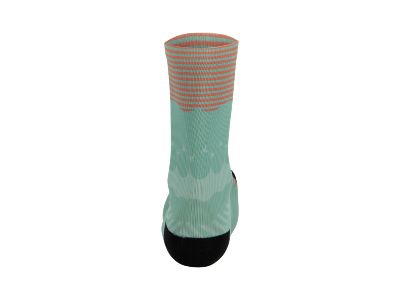 Santini Optic zokni, aqua/zöld