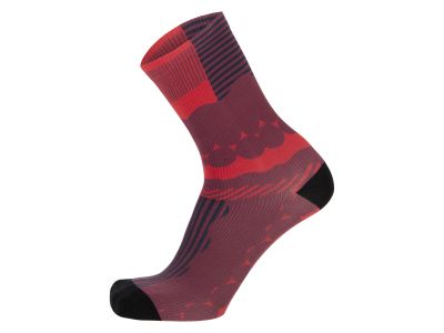 Santini Optic ponožky, červená