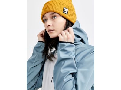Craft Glide Hood women's jacket, light blue/yellow/white