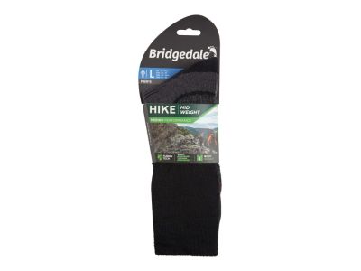 Bridgedale Hike MW MP BOOT ponožky, čierna