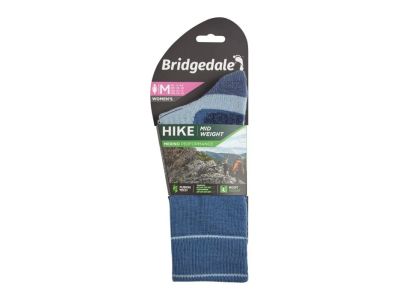 Bridgedale Hike MW MP BOOT női zokni, blue sky
