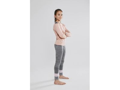 Craft Fuseknit Comfort juniorské spodky, šedá/růžová