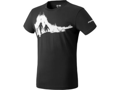 T-shirt bawełniany Dynafit Graphic, czarny/wznoszący