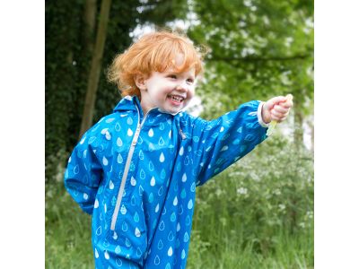 LittleLife Waterproof Suit gyerekoverál, esőcseppek
