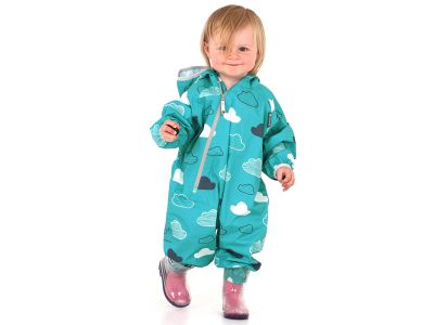 Salopeta pentru copii LittleLife Waterproof Suit, nori