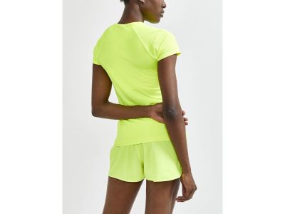 Craft ADV Essence Slim women&#39;s t-shirt, yellow