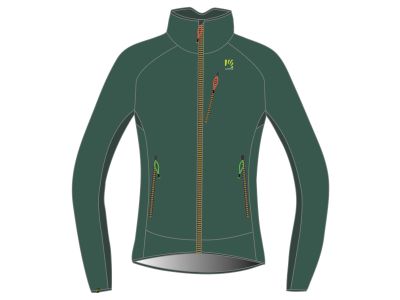 Karpos Fleece-Sweatshirt VERTICE, pine/dunkelgrün