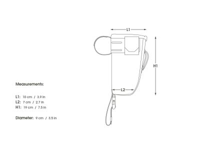 Apidura backcountry handlebar satchet 1.2 l