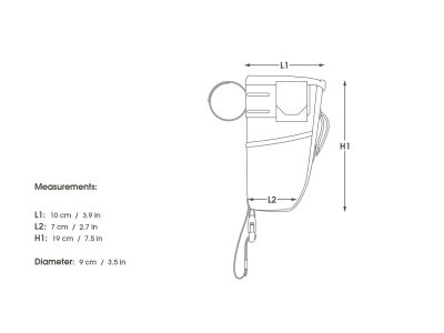 Apidura Backcountry handlebar satchet, 1.2+ l