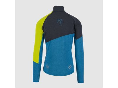 Karpos VAL VIOLA FULL-ZIP fleece mikina, modrá/čierna/žltá