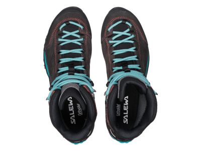 Salewa Mountain Trainer women&#39;s shoes, magnet/viridian green