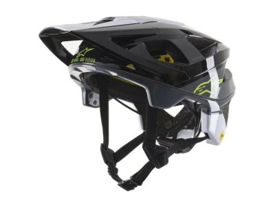 Alpinestars Vector Tech MIPS Pilot helmet, black/white/cool gray glossy