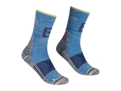 Ortovox Alpinist Pro Compression Mid ponožky, safety blue