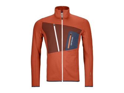 Ortovox Fleece Grid Men&amp;#39;s Sweatshirt | Desert Orange