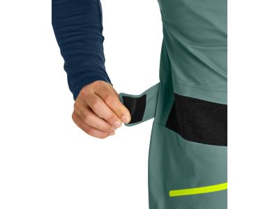 Ortovox 3L Deep Shell Bib pants, green pine