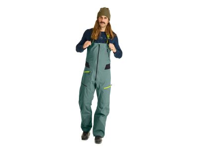 Ortovox 3L Deep Shell Bib pants, green pine