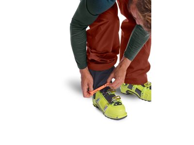 ORTOVOX 3L Deep Shell Bib nohavice, clay orange