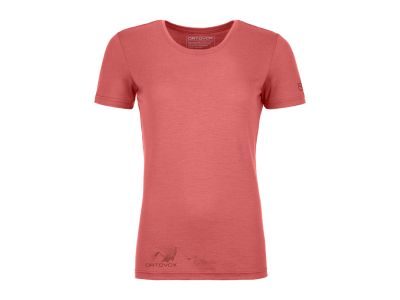 Tricou pentru femei ORTOVOX 185 Merino Logo Spray TS, blush