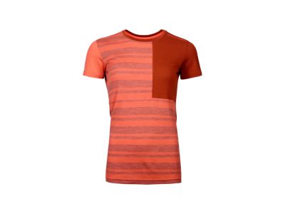 ORTOVOX 185 Rock&#39;n&#39;Wool Krótki T-shirt damski, kolor koralowy