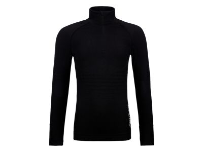 ORTOVOX 230 Competition Zip Neck Damen-T-Shirt, black raven