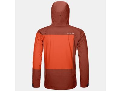 Ortovox 3L Deep Shell jacket, clay/orange