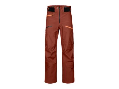 Ortovox 3L Deep Shell kalhoty, clay oranžová