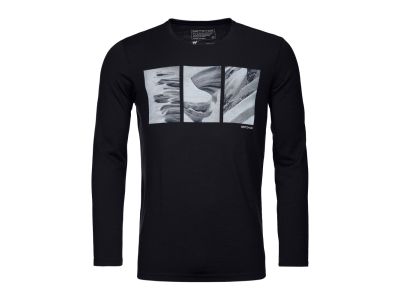 Ortovox 185 Merino Shape Pic LS shirt, black raven