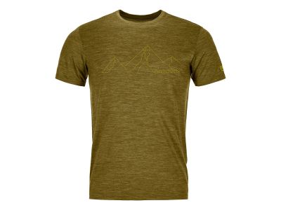 ORTOVOX Cool Mountain Face T-Shirt, grüne Moosmischung