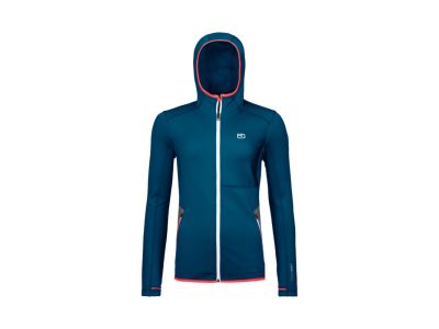 ORTOVOX Fleece Hoody dámska mikina, petrol/blue