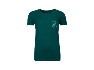 Ortovox 185 Merino Way To Powder women&amp;#39;s T-shirt, pacific green