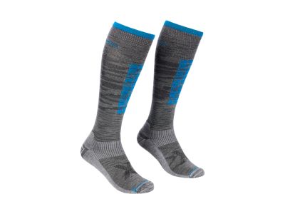 Ortovox Ski Compression Long Socks, Gray Blend