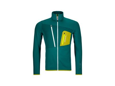 Ortovox Fleece Grid fleece jacket, pacific/green