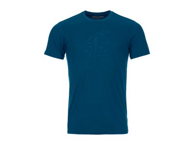 Ortovox 120 Tec Lafatscher Topo T-Shirt, petrol blue