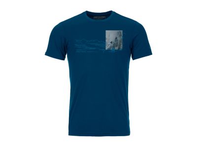 Ortovox Cool Illu-Pic T-shirt, petrol blue