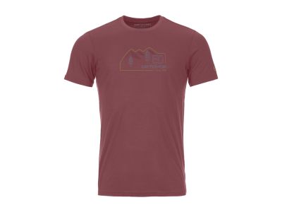 Ortovox Cool Vintage Badge T-shirt, mountain rose